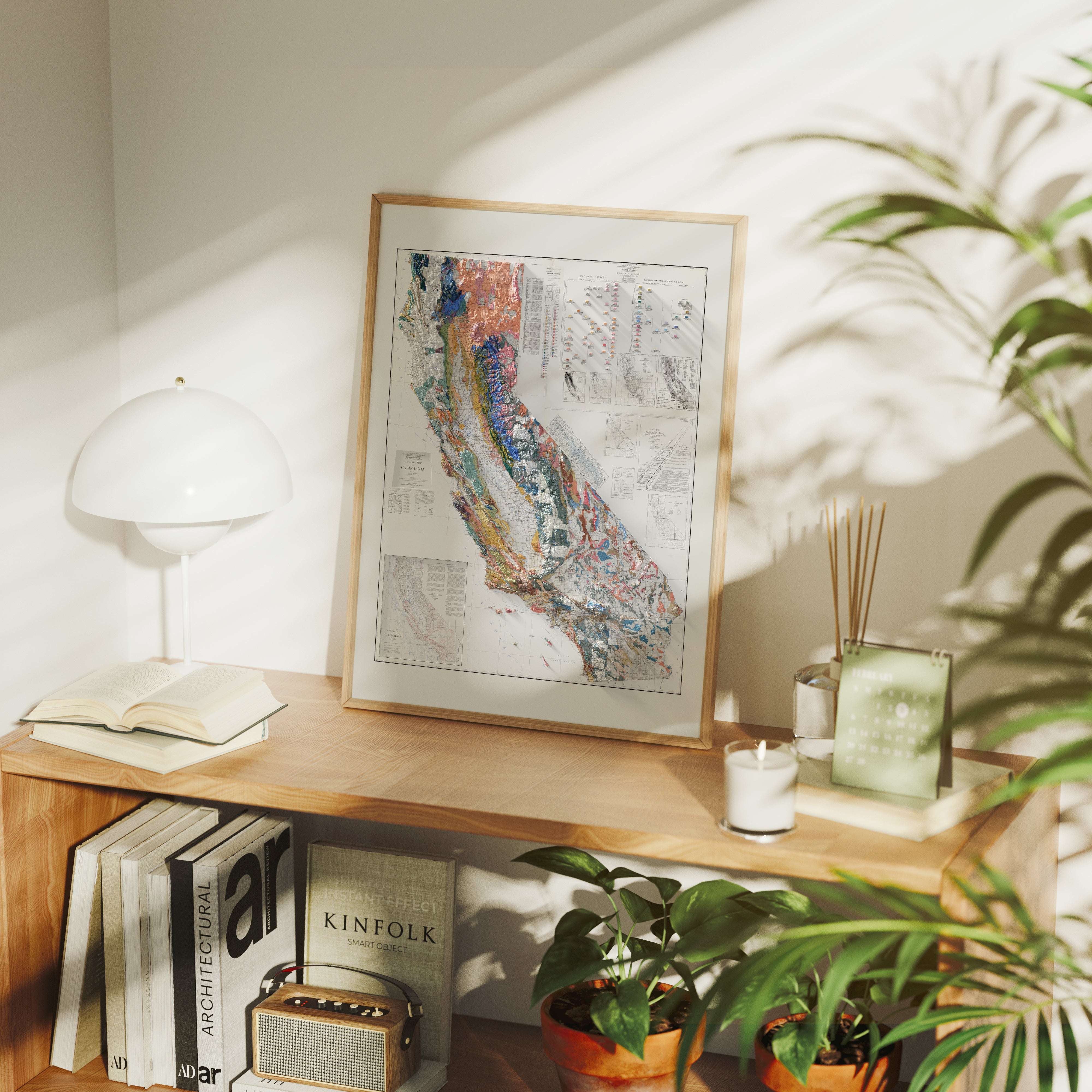 California Geological Map Print – 1938 Vintage Edition