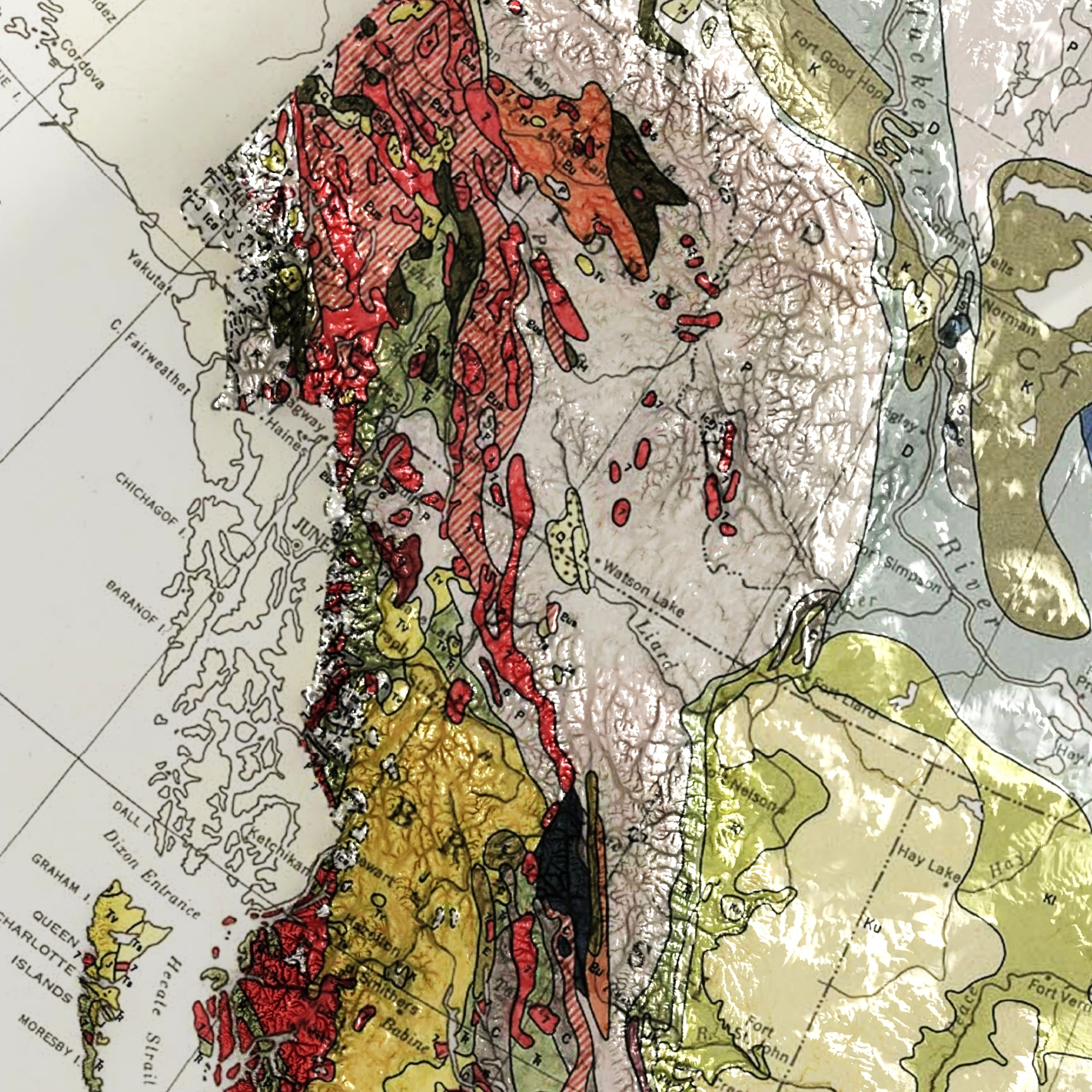 Canada Geological Map – 1956 Vintage Wall Art