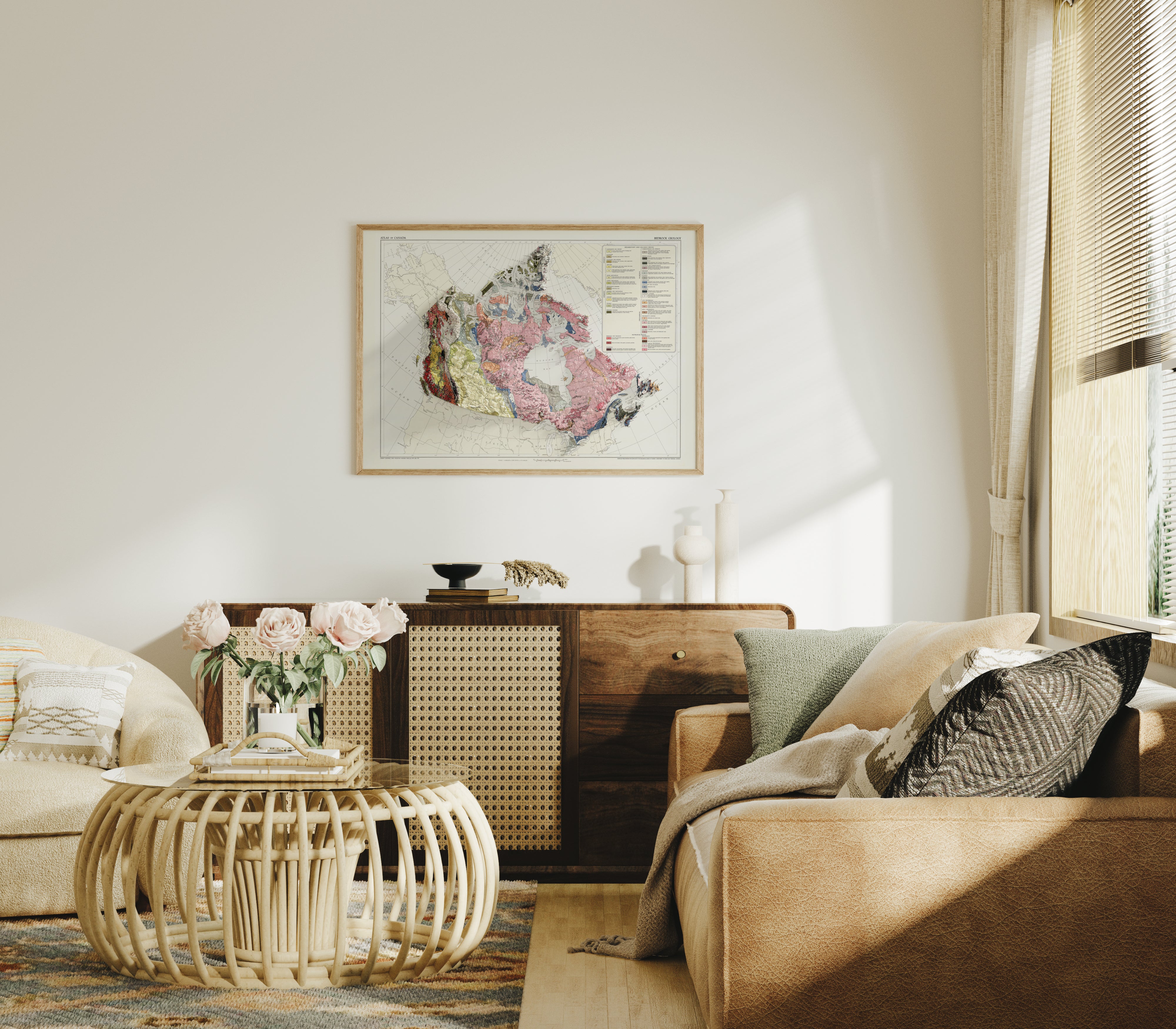 Canada Geological Map – 1956 Vintage Wall Art