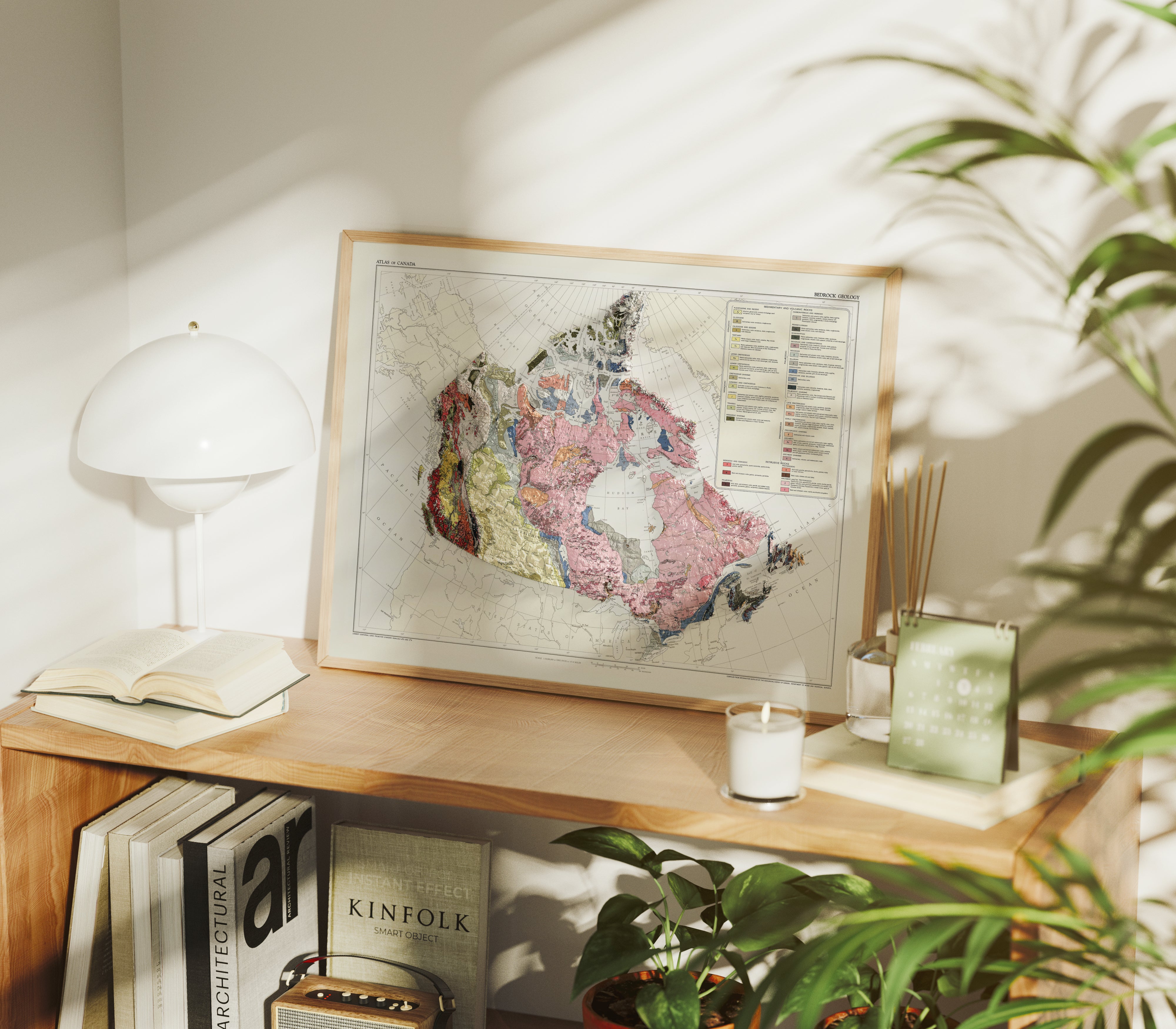 Canada Geological Map – 1956 Vintage Wall Art