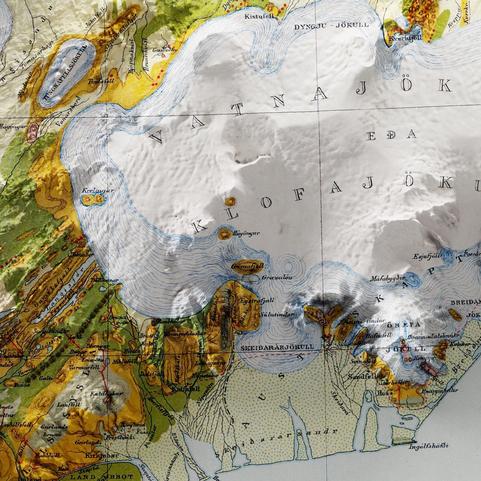 Iceland Geological Map Print – 1901 Vintage Edition