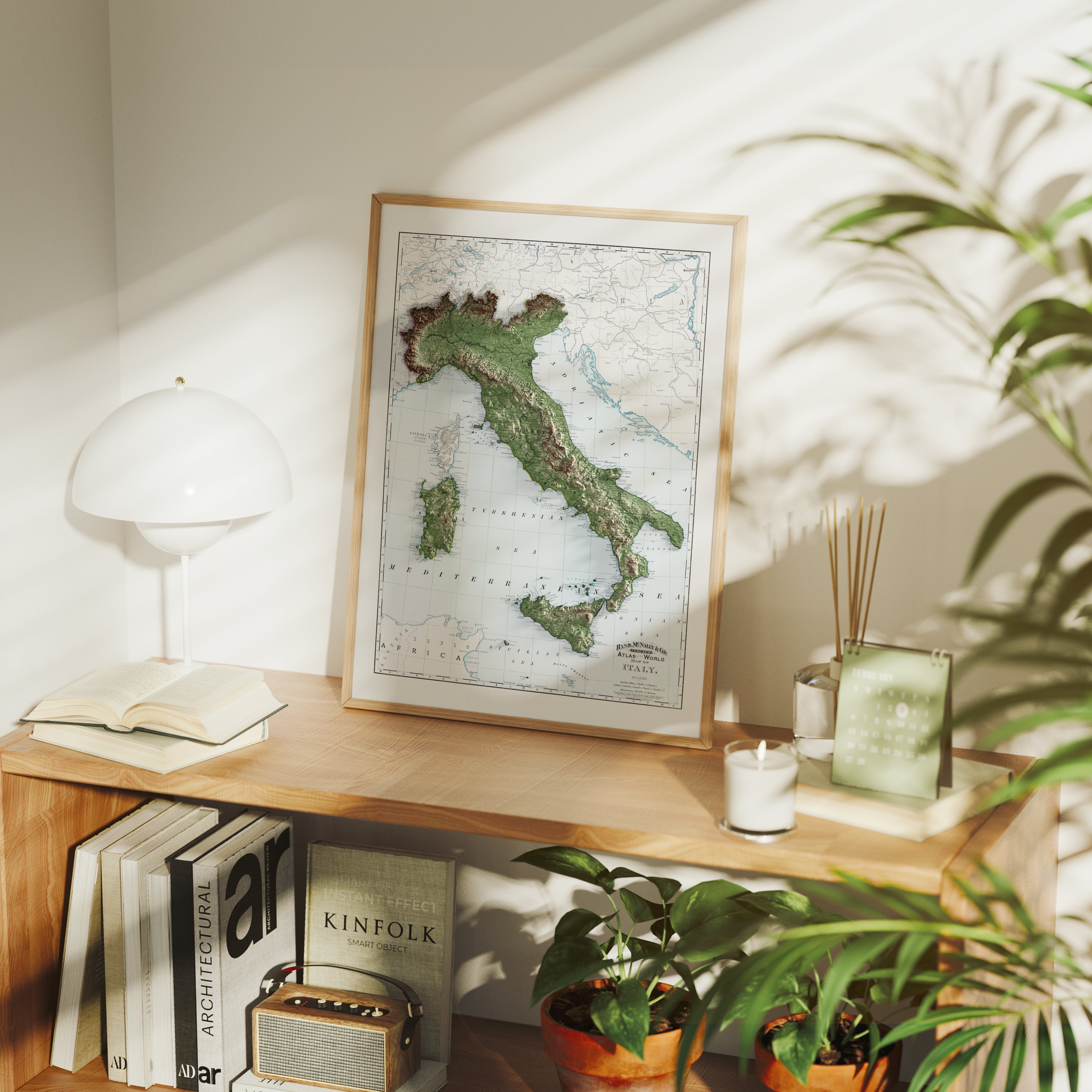 Italy Map Print – 1897 Vintage Edition