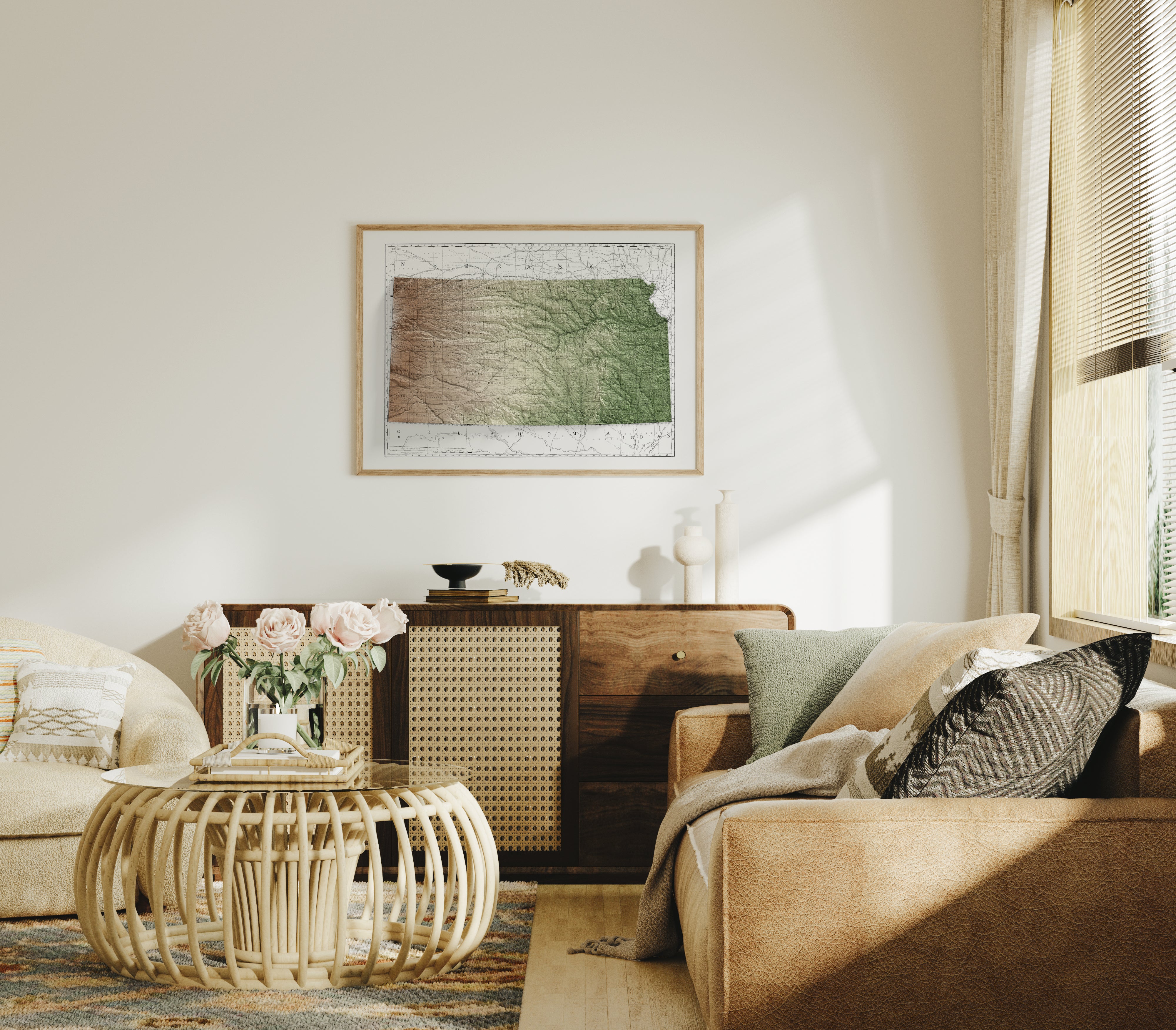 Kansas Map Print – 1897 Vintage Edition