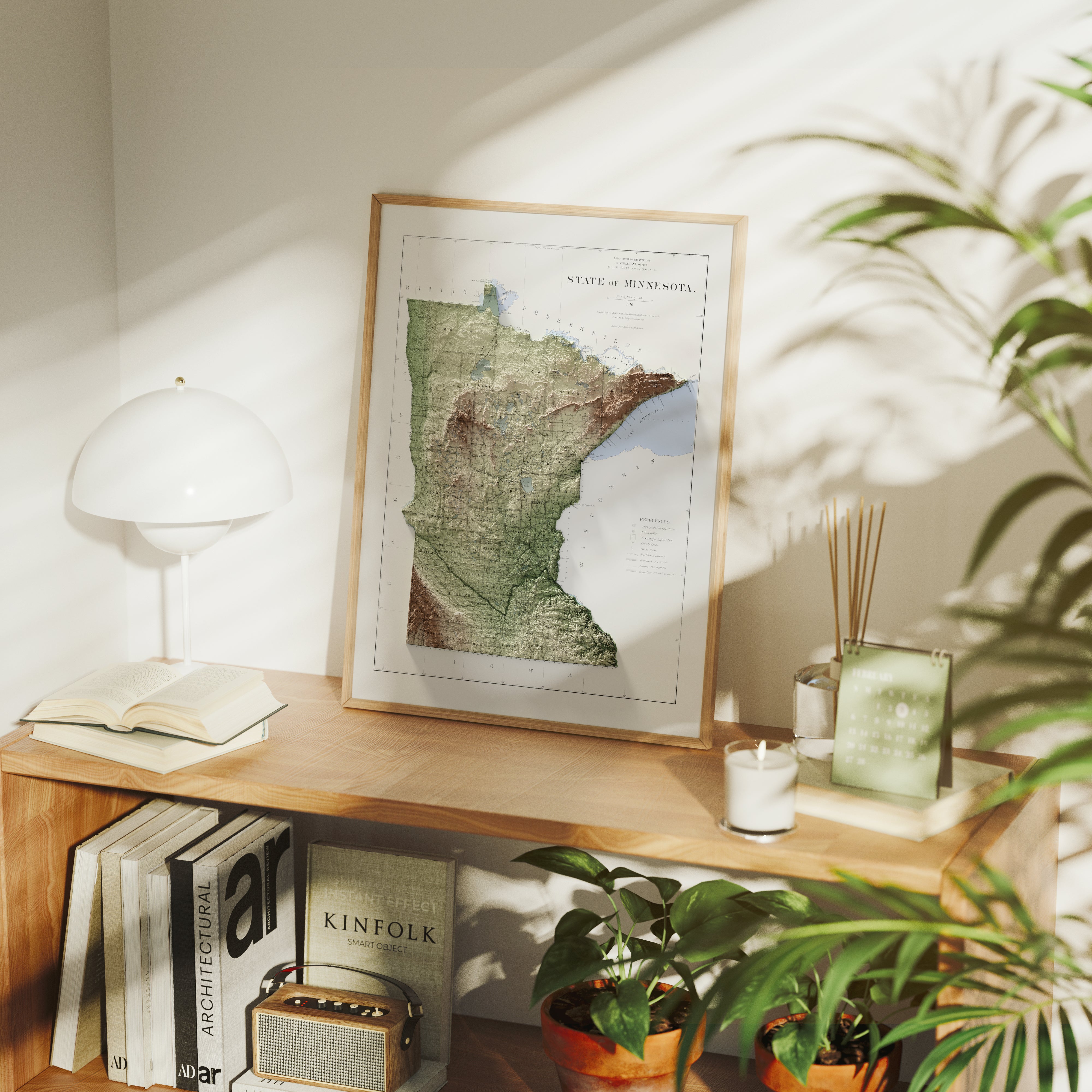 Minnesota Map Print – 1876 Vintage Edition