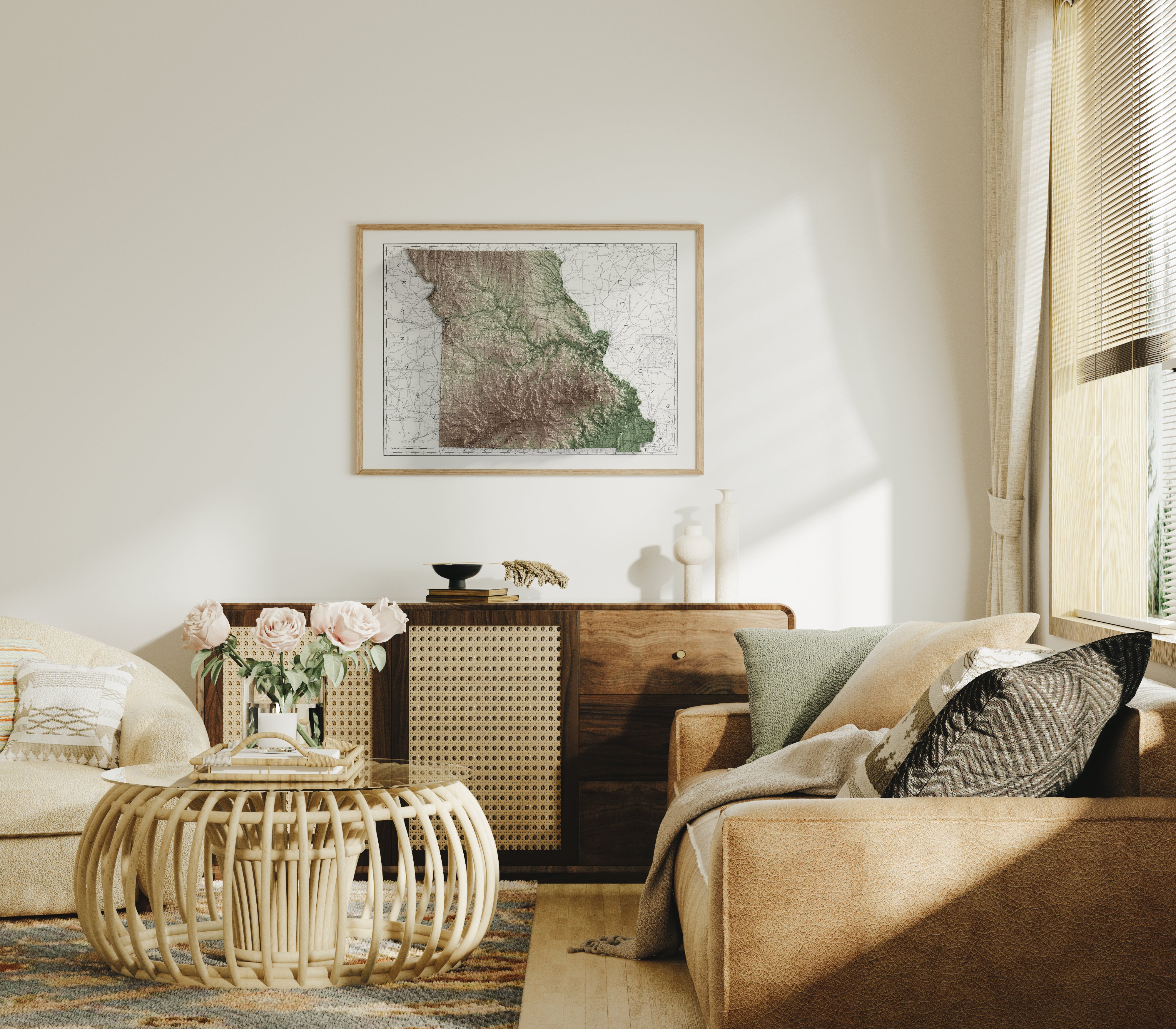 Missouri Map Print – 1889 Vintage Edition