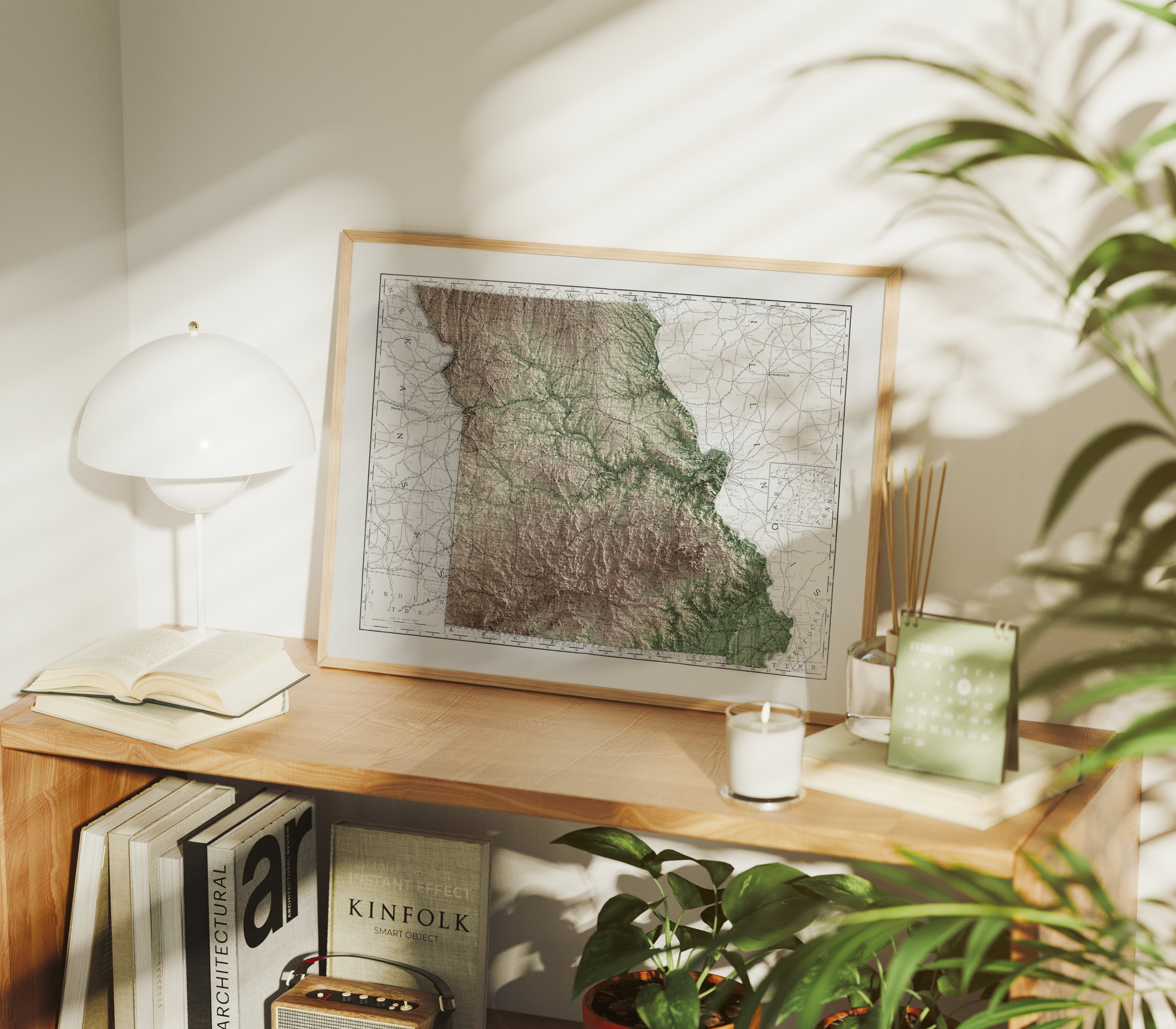 Missouri Map Print – 1889 Vintage Edition