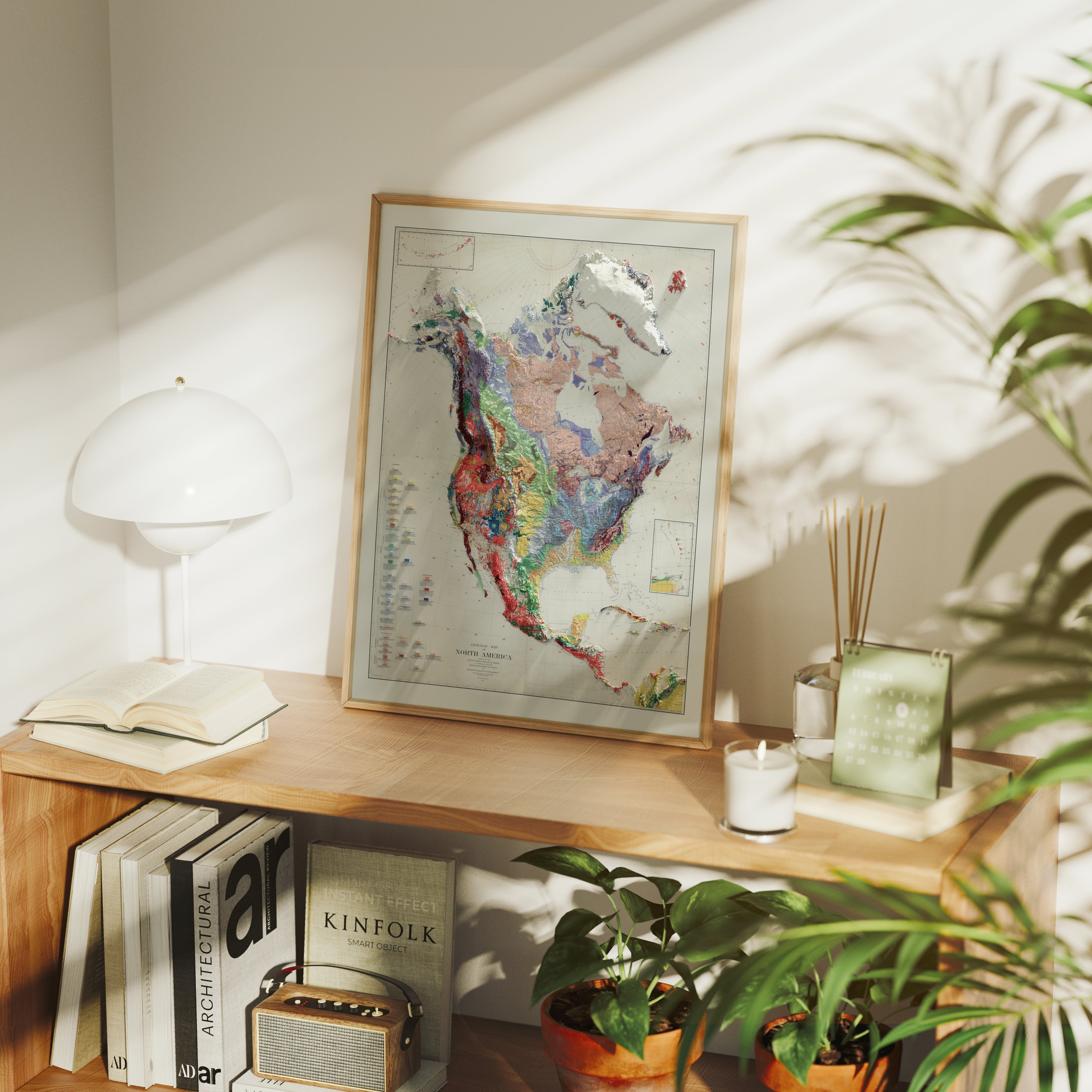North America Geological Map Print – 1911 Vintage Edition