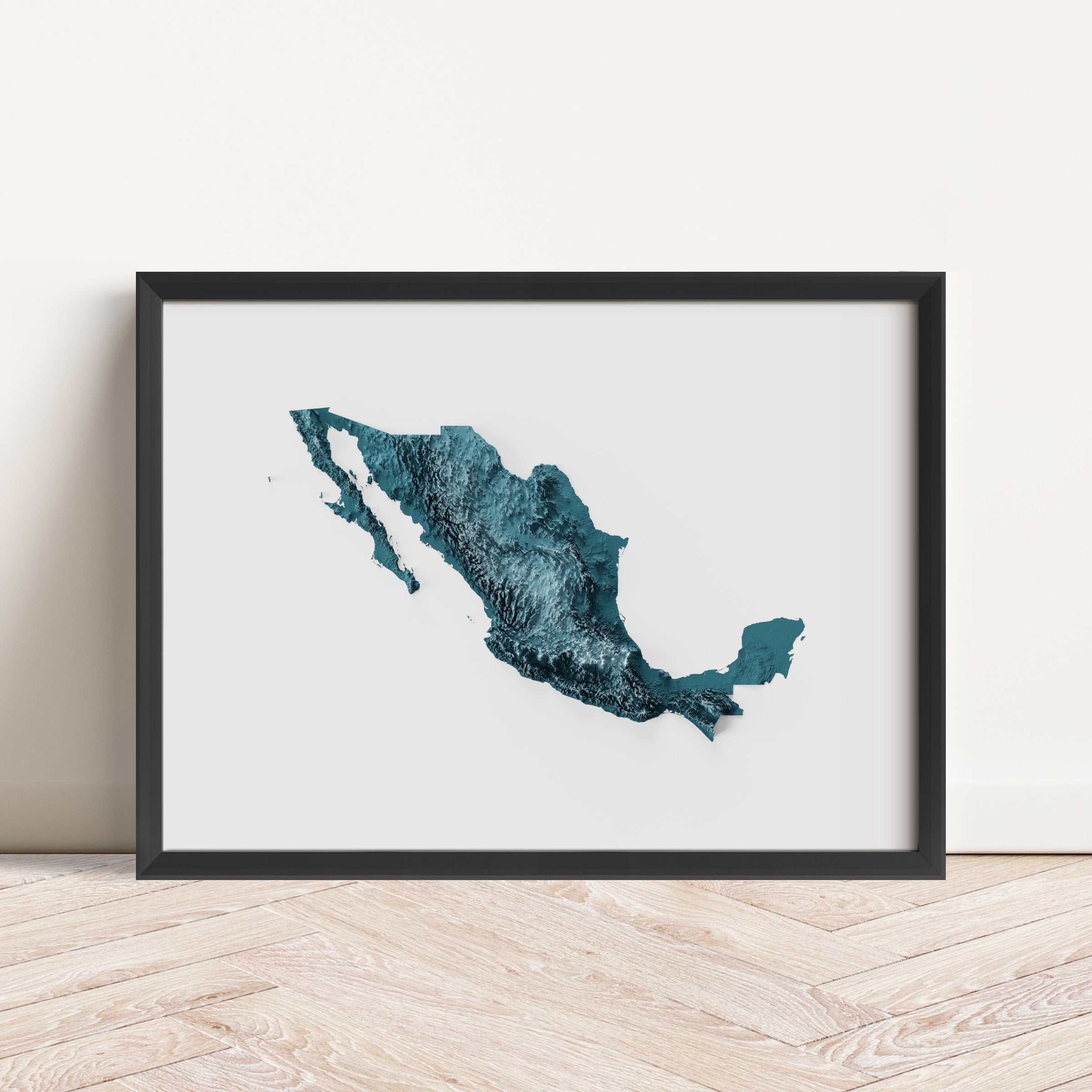 Minimalist Maps - Blue Style