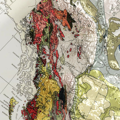 Canada Geological Map – 1956 Vintage Wall Art