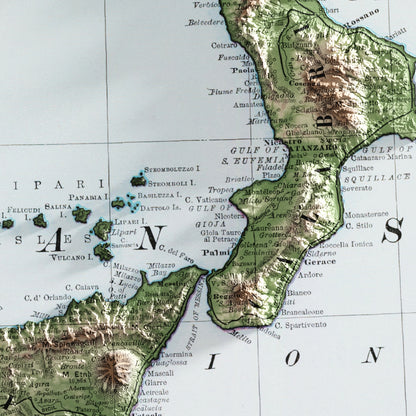 Italy Map Print – 1897 Vintage Edition