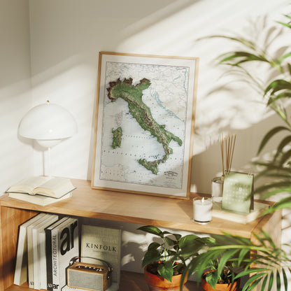 Italy Map Print – 1897 Vintage Edition