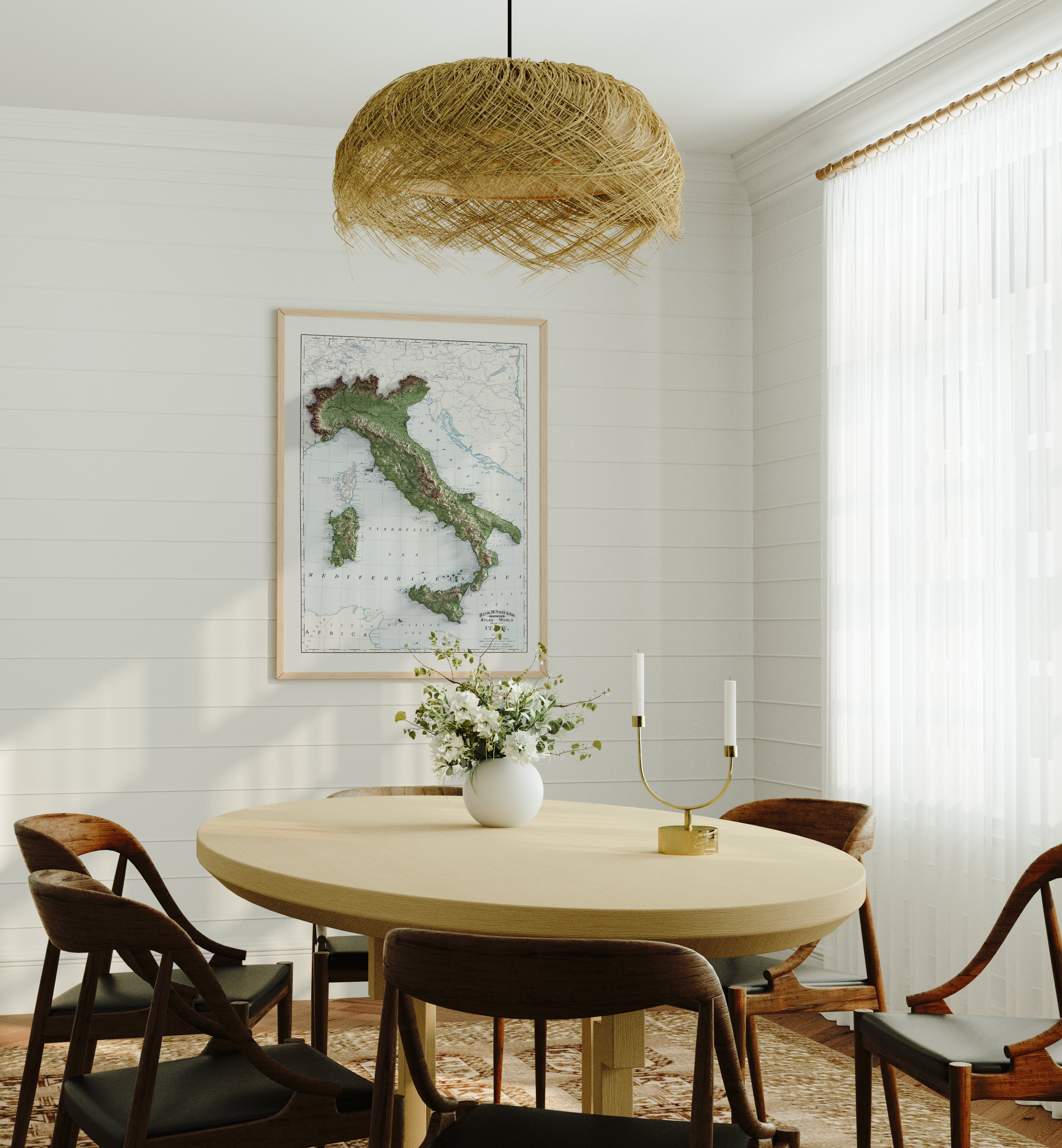 Italy Map Print – 1897 Vintage Edition